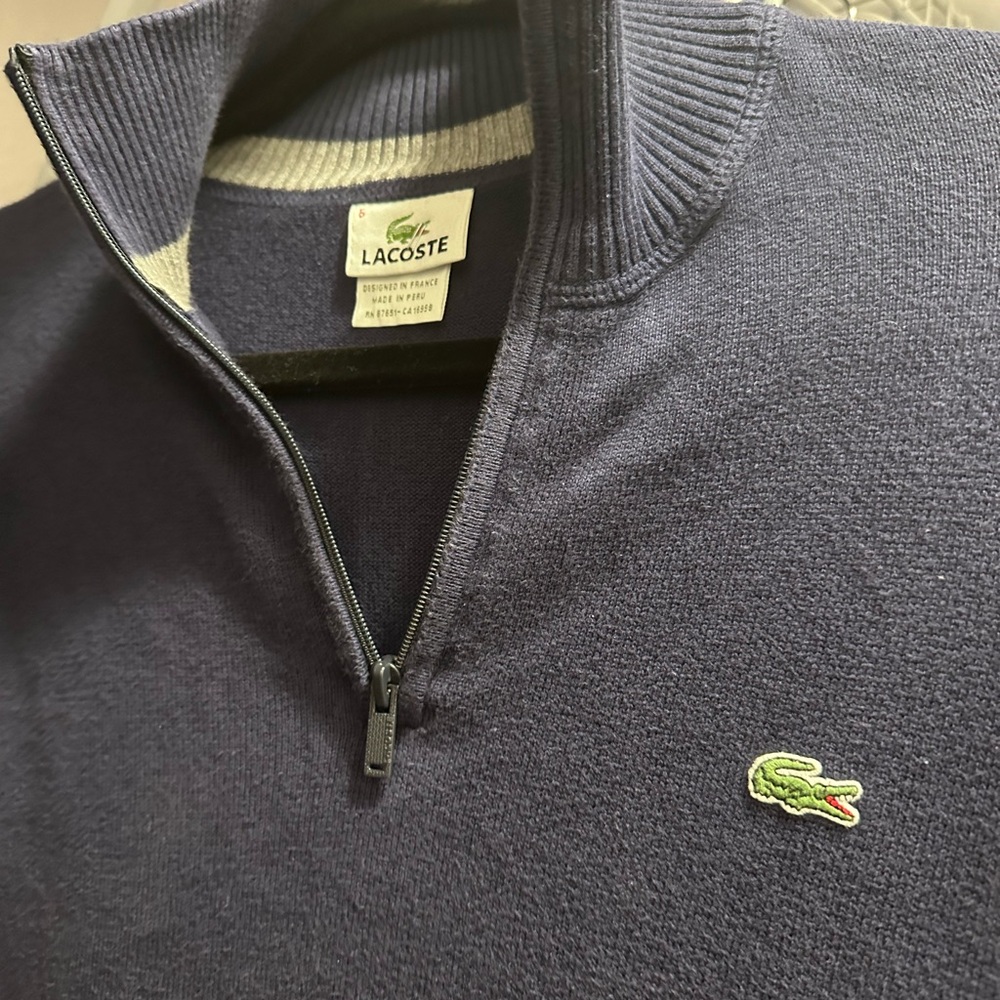 VINTAGE Lacoste Quarter zip